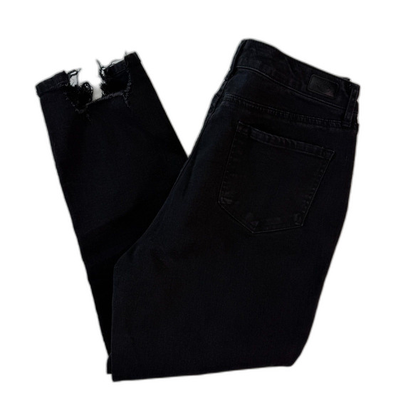Sofia Jeans by Sofia Vergara, Black Ripped Cropped Curvy, Sz 12 2/$25 Deal - Picture 1 of 15